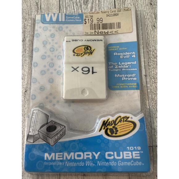 Mad Catz Nintendo GameCube 16x Memory Memory Card | white - Picture 1 of 3